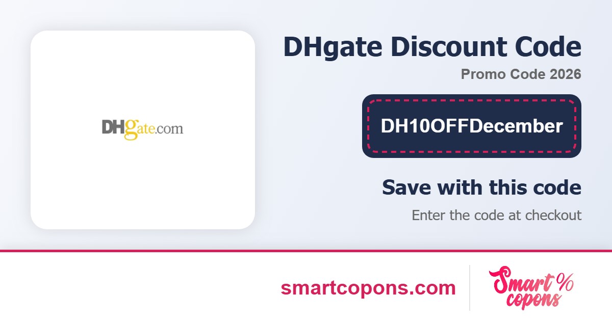 DHgate discount code DH10OFFDecember 2026