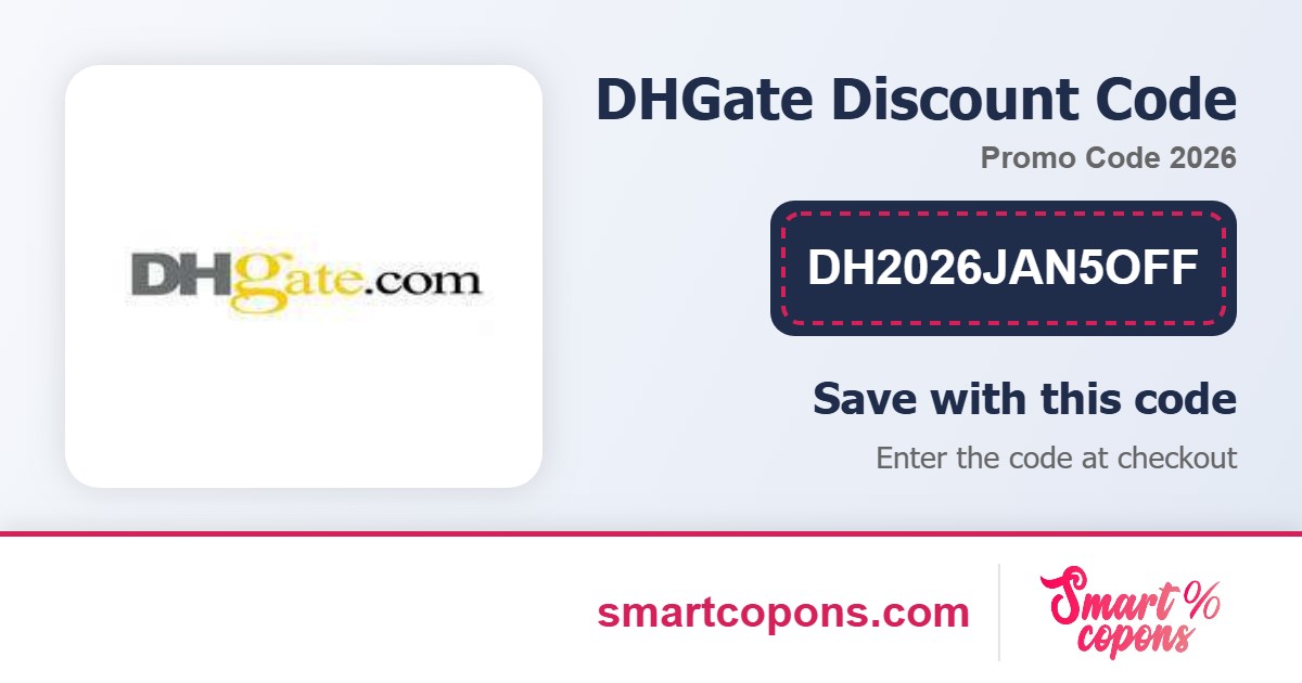DHGate discount code DH2026JAN5OFF 2026