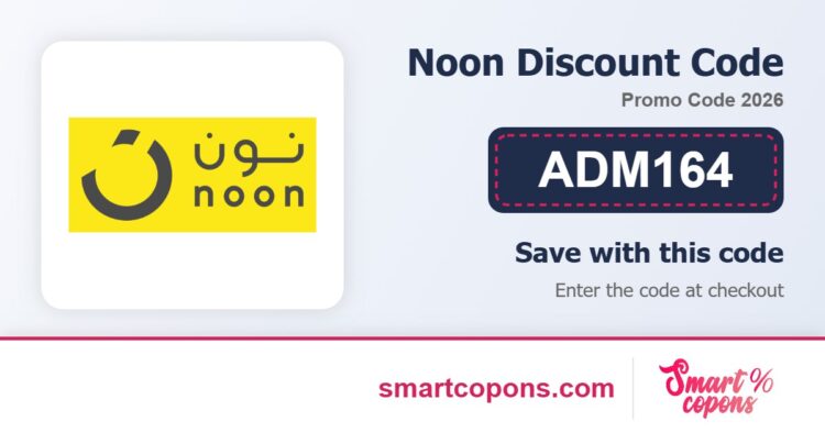 Noon discount code ADM164 2026