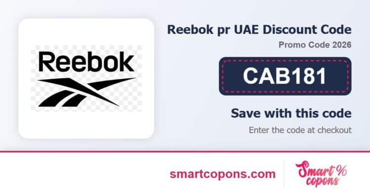 Reebok pr UAE discount code CAB181 2026
