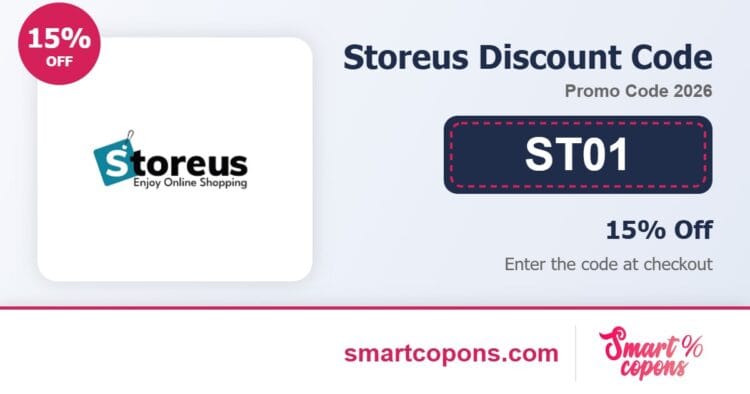 Storeus discount code ST01 2026
