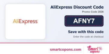 AliExpress discount code AFNY7 2026