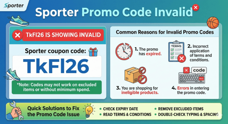Sporter Promo Code Invalid