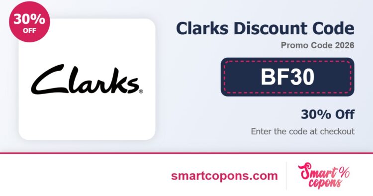 Clarks discount code BF30 2026