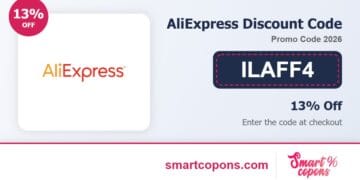 AliExpress discount code ILAFF4 2026