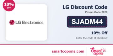 LG discount code SJADM44 2026