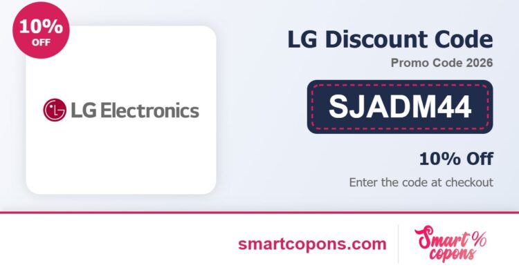 LG discount code SJADM44 2026